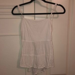 White tank top that ties in the back from American Eagle. Size Small.